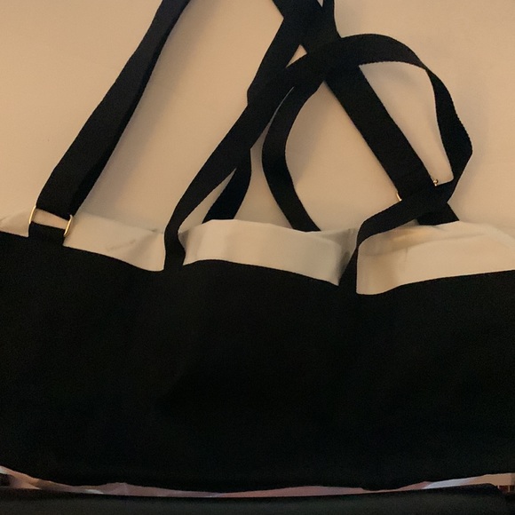 Victoria Secret Weekender Large Tote/Shoulder Bag. Black, pink and white. - Picture 5 of 5